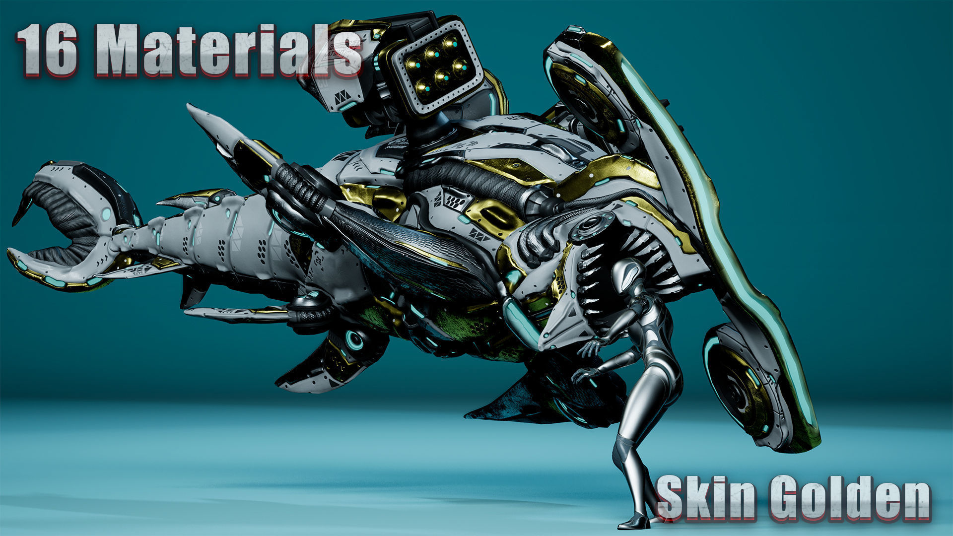 Sci-Fi Shark HammerHead Low-poly 3D model_5