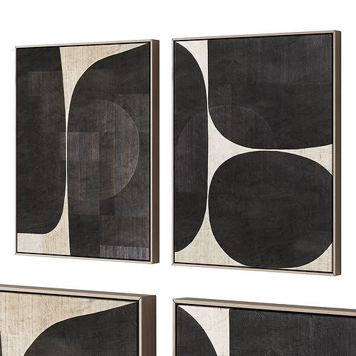 478 frame artwork 13 modern painting art 05 3D model