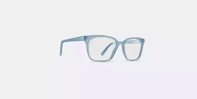Hughes Eyeglasses in Pacific Crystal 3D model