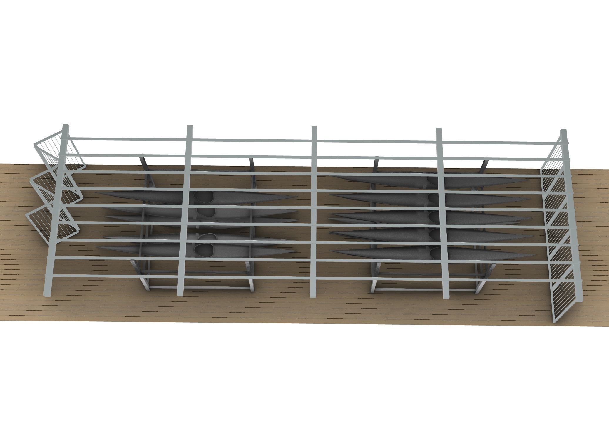 Canoe Rack 3D model_5