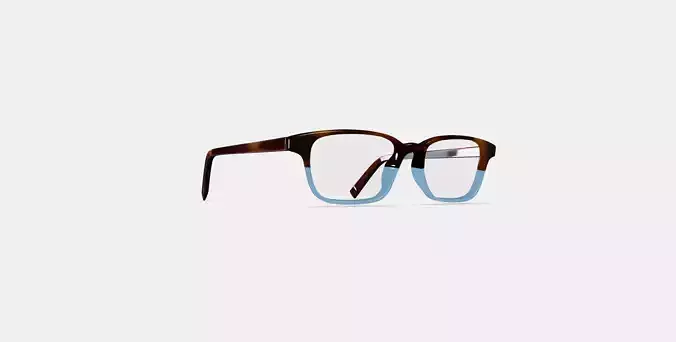 Crane Low Bridge Fit Eyeglasses in Eastern Bluebird Fade