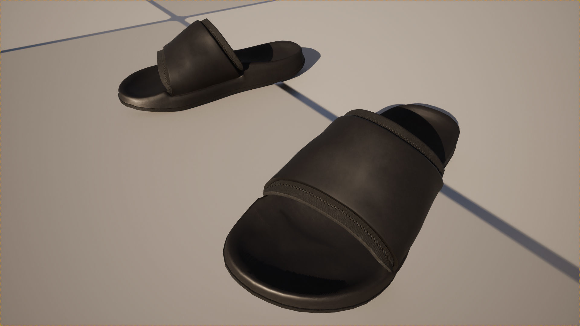 Slippers 134 - All MH Bodies - UE5 Skeletons - Rigged Low-poly 3D model_20