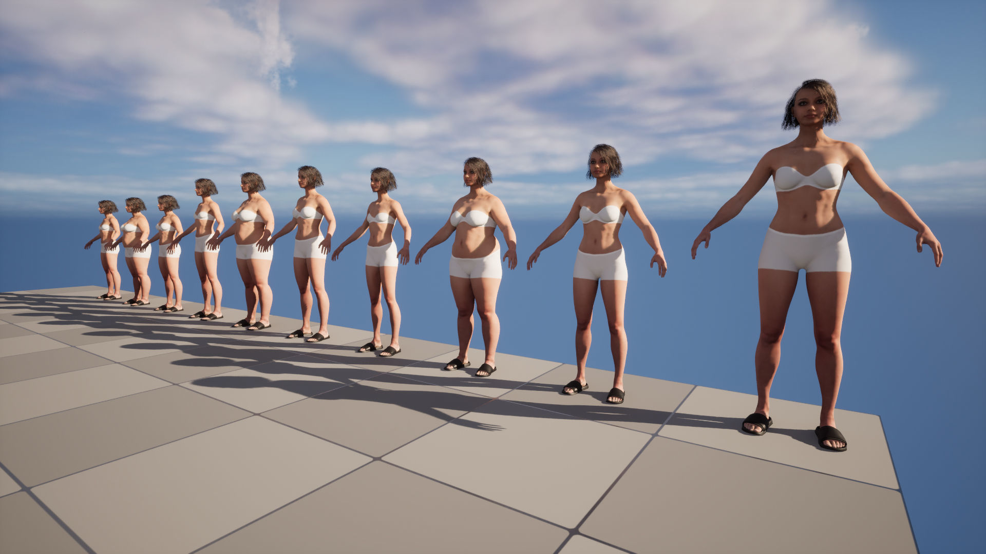 Slippers 134 - All MH Bodies - UE5 Skeletons - Rigged Low-poly 3D model_18