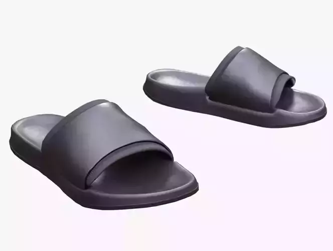 Slippers 134 - All MH Bodies - UE5 Skeletons - Rigged Low-poly 3D model