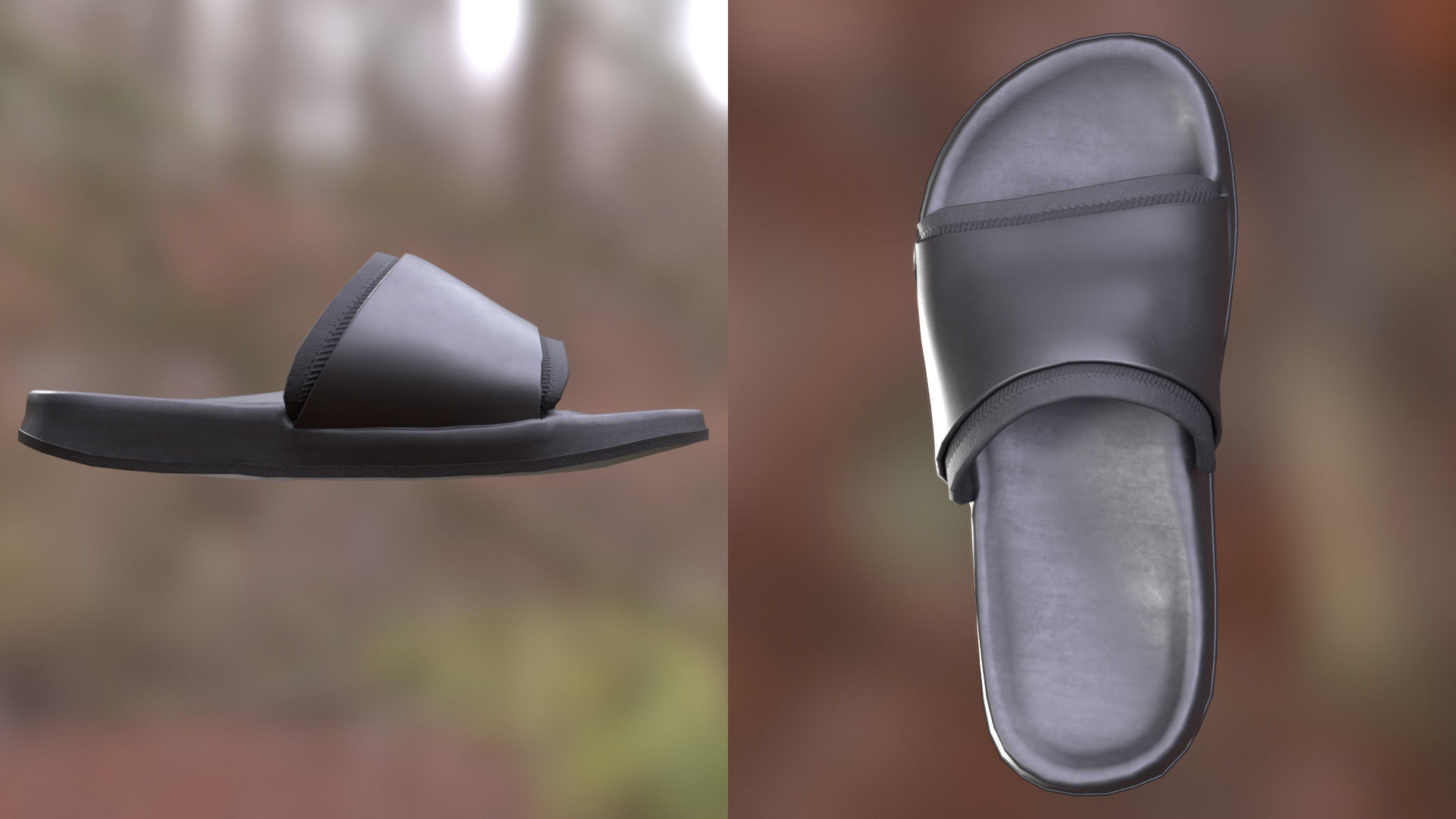 Slippers 134 - All MH Bodies - UE5 Skeletons - Rigged Low-poly 3D model_10