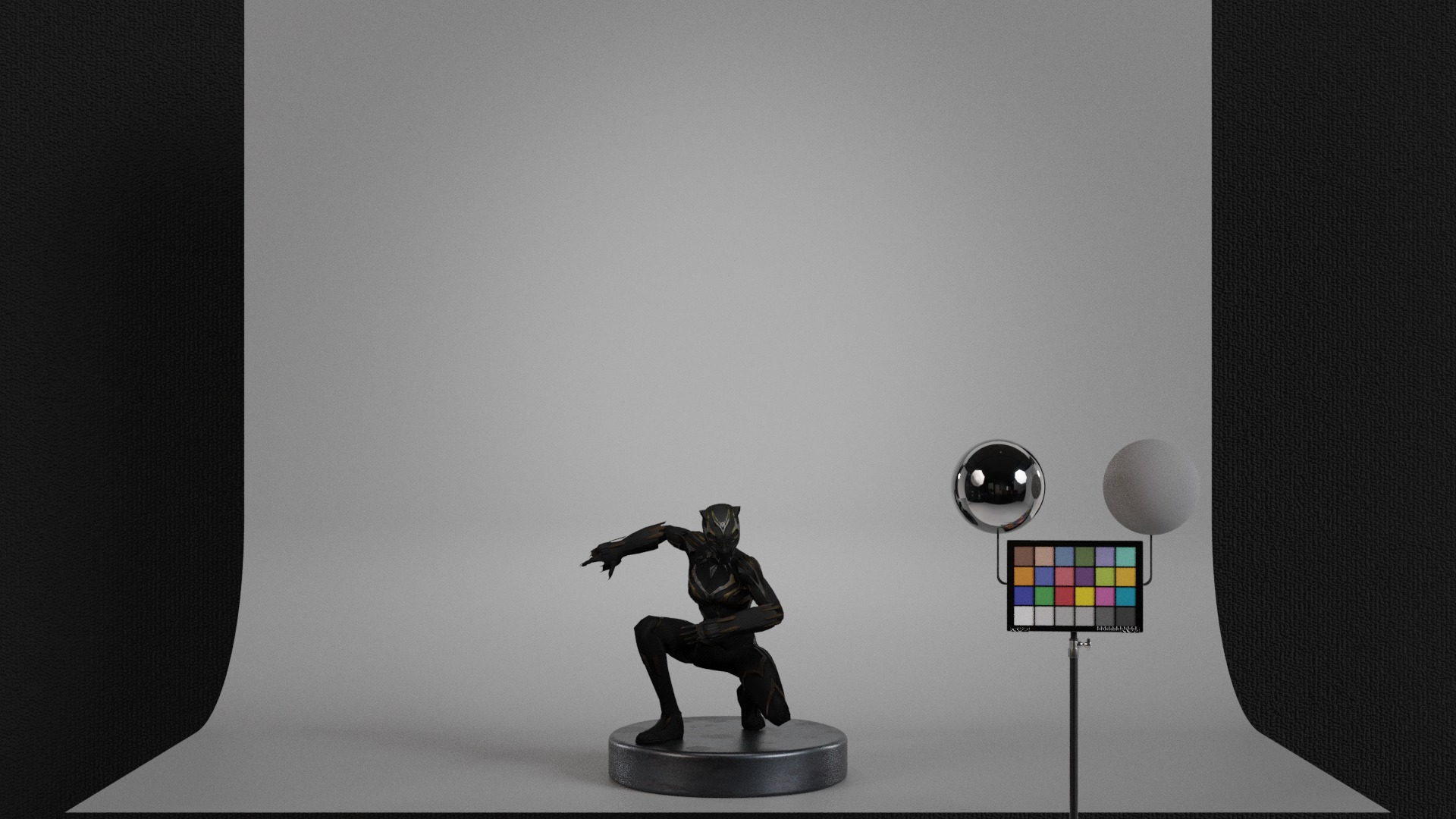 Black Panther - Shuri Low-poly 3D model_9