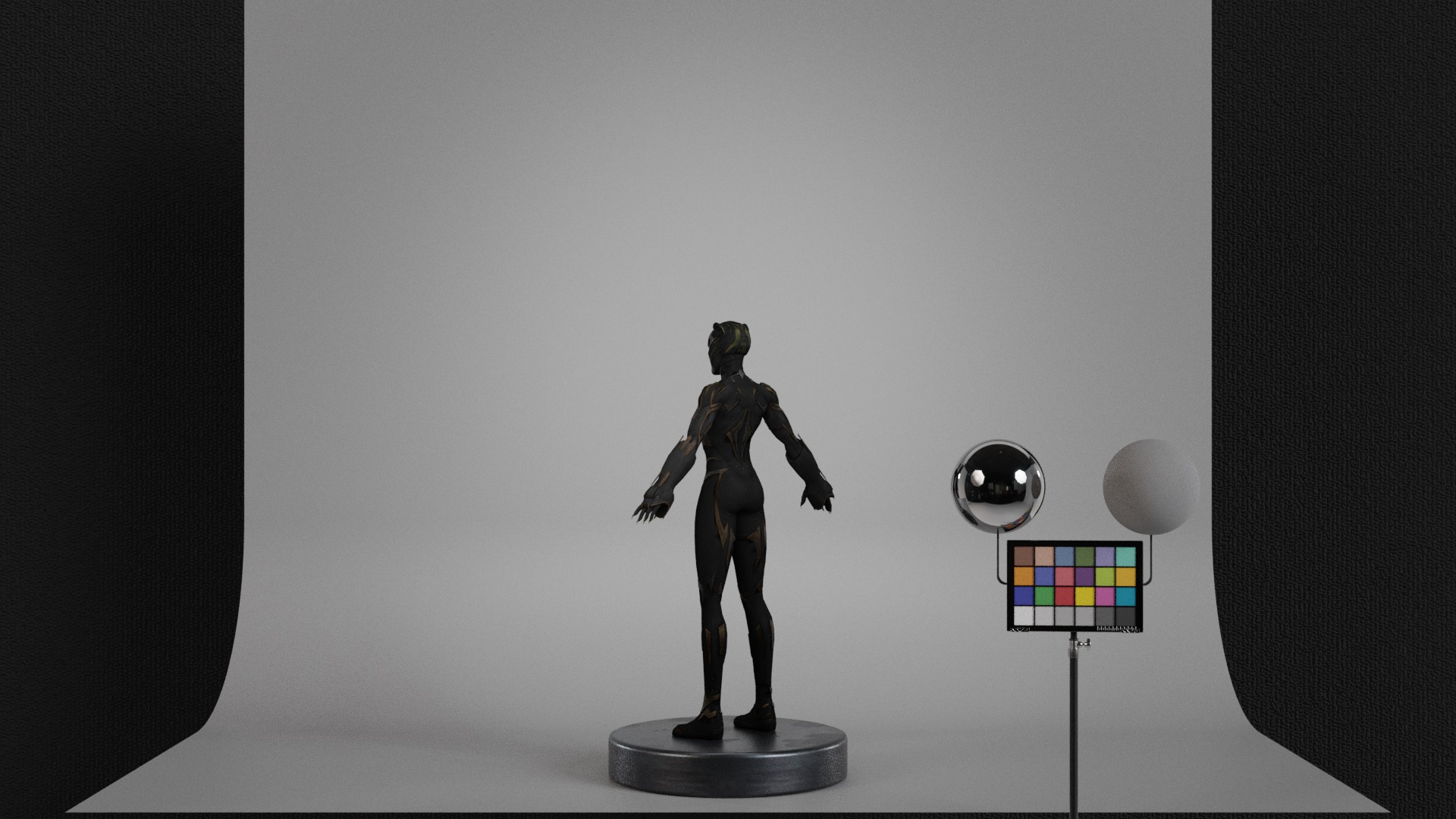 Black Panther - Shuri Low-poly 3D model_6