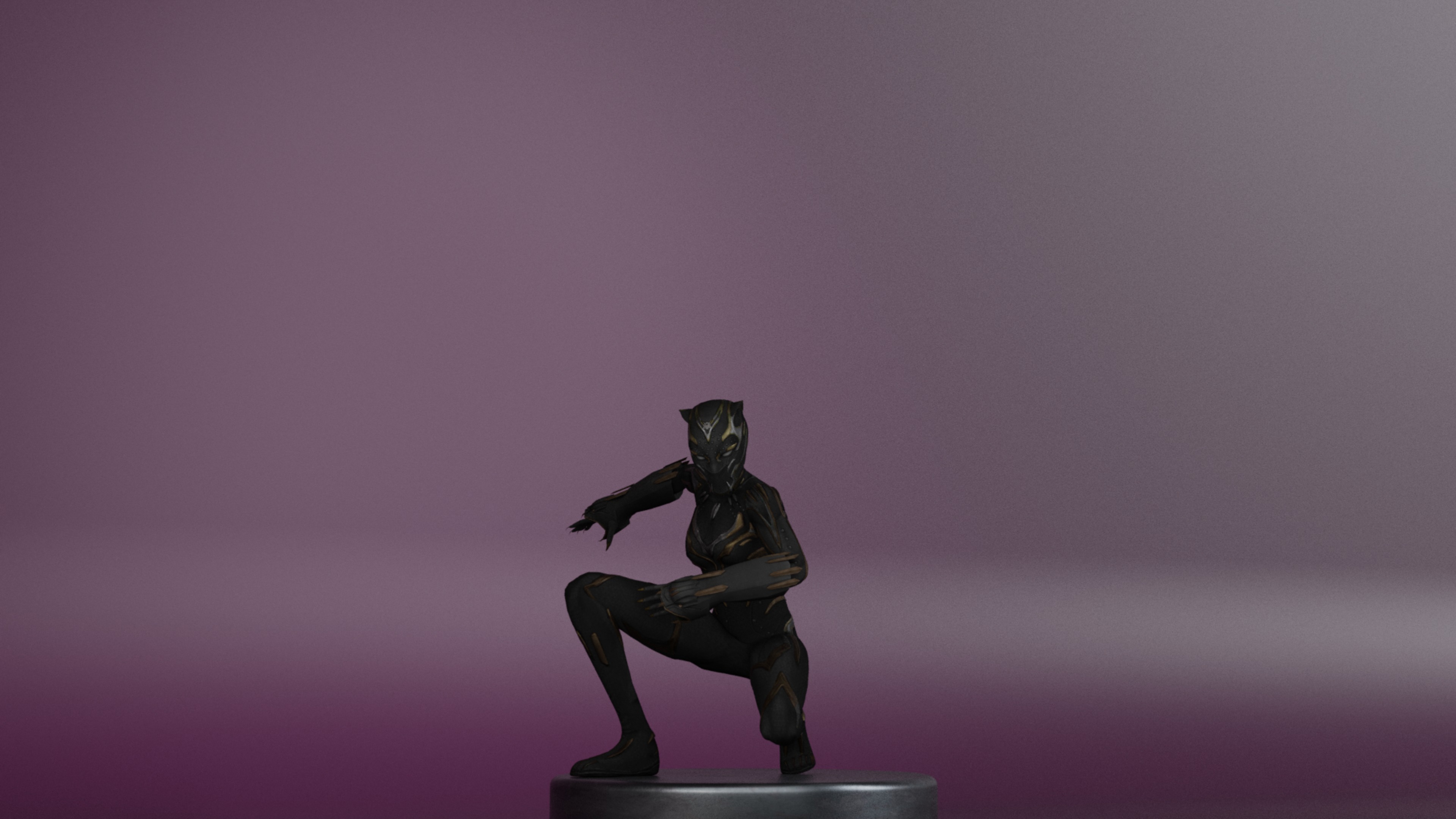 Black Panther - Shuri Low-poly 3D model_17