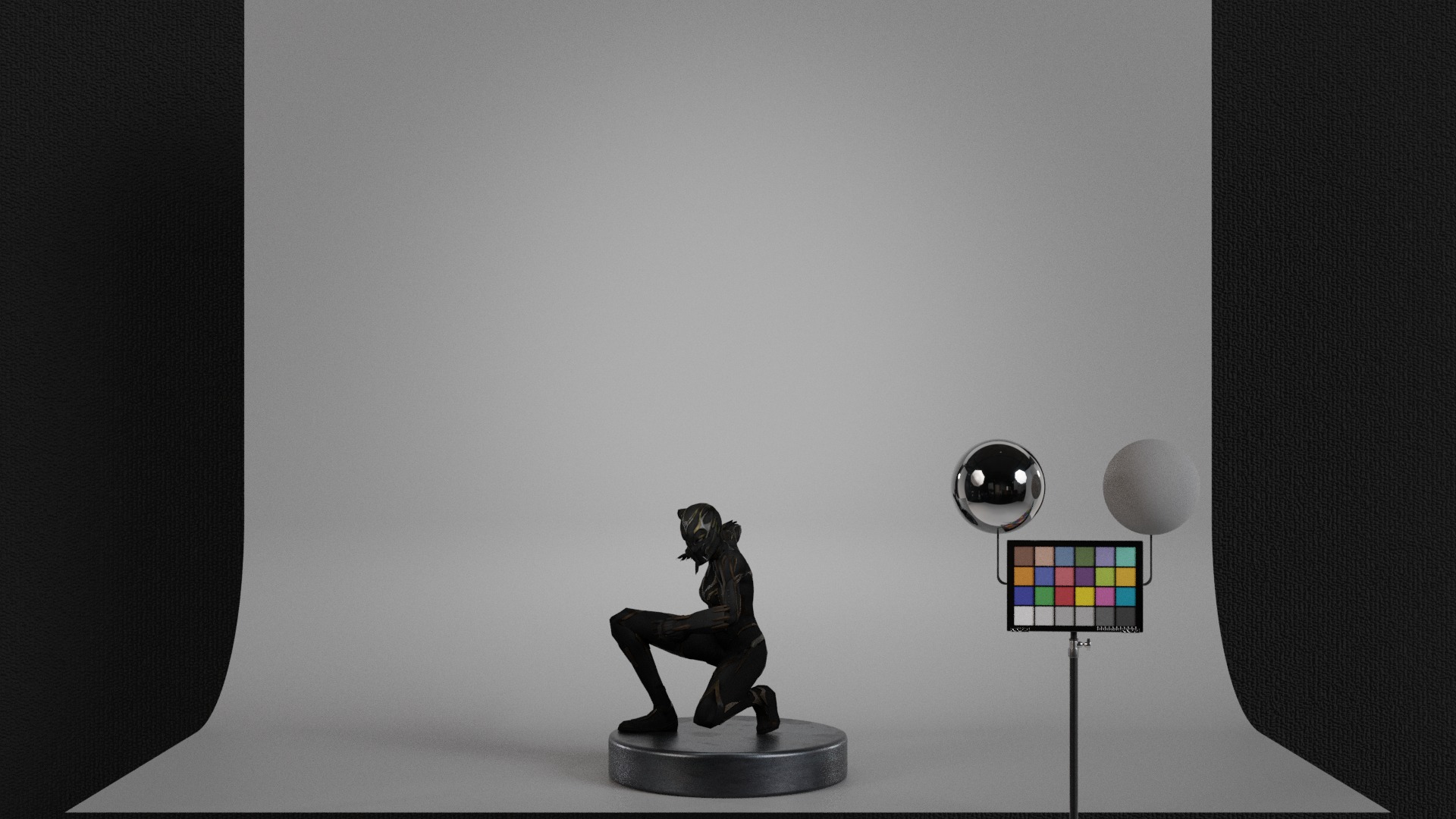 Black Panther - Shuri Low-poly 3D model_16