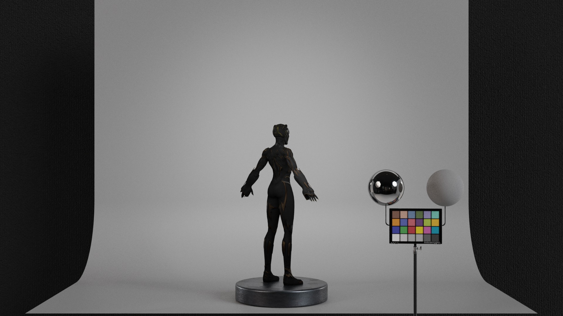 Black Panther - Shuri Low-poly 3D model_4