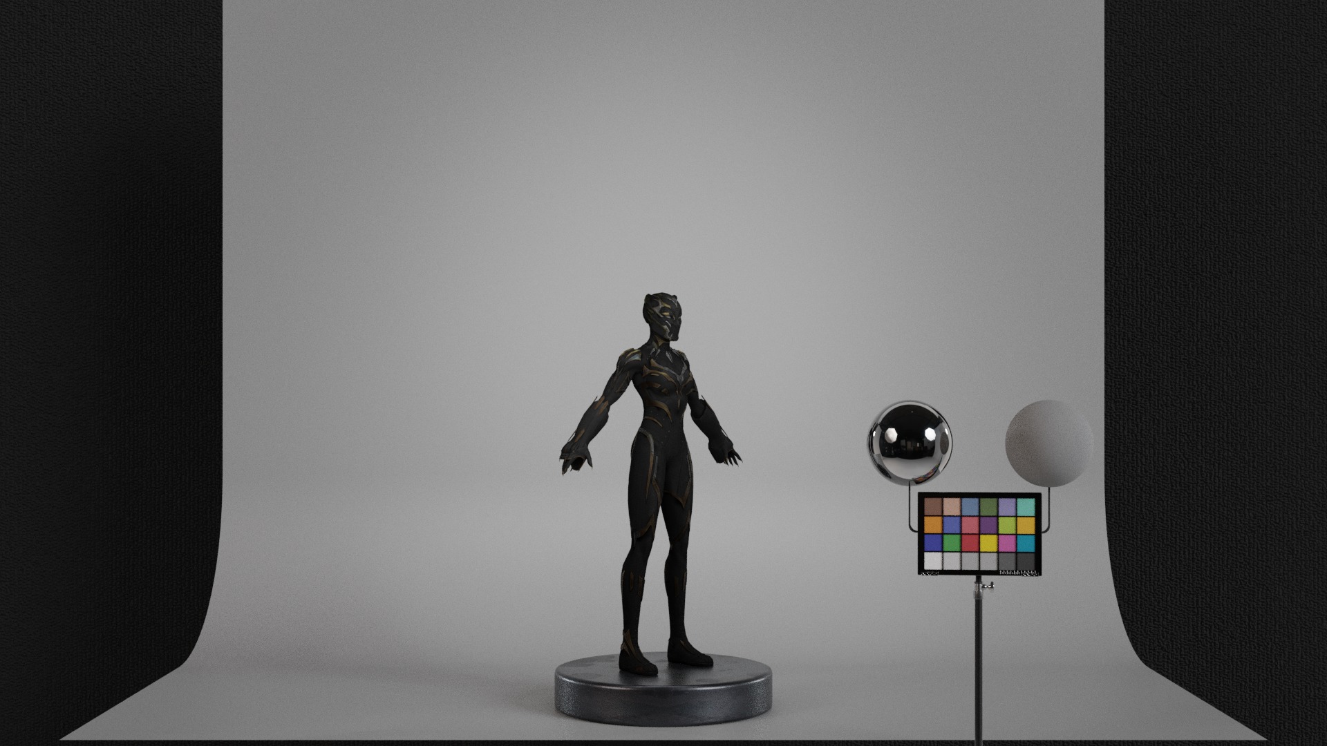 Black Panther - Shuri Low-poly 3D model_2