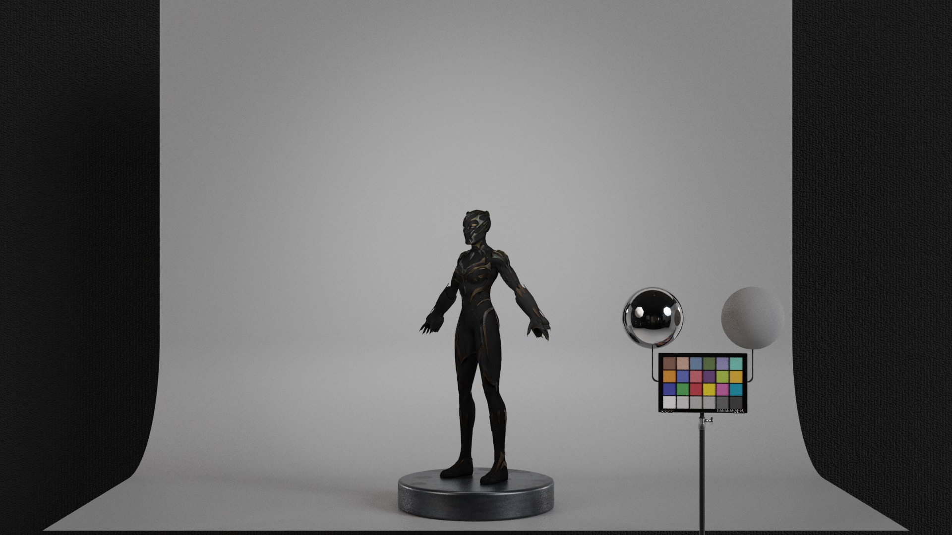 Black Panther - Shuri Low-poly 3D model_8