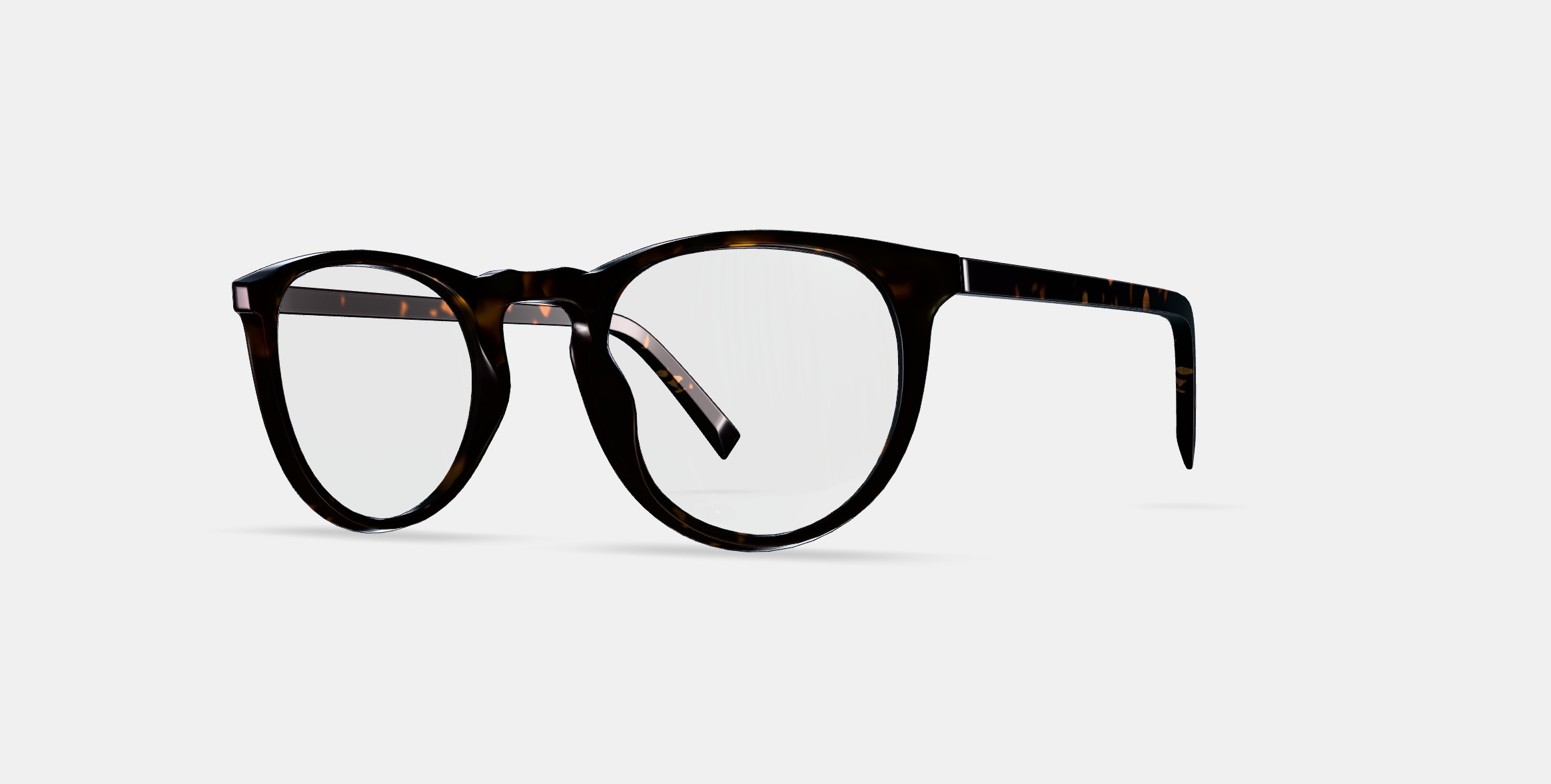 Haskell Low Bridge Fit Eyeglasses in Whiskey Tortoise 3D model_13