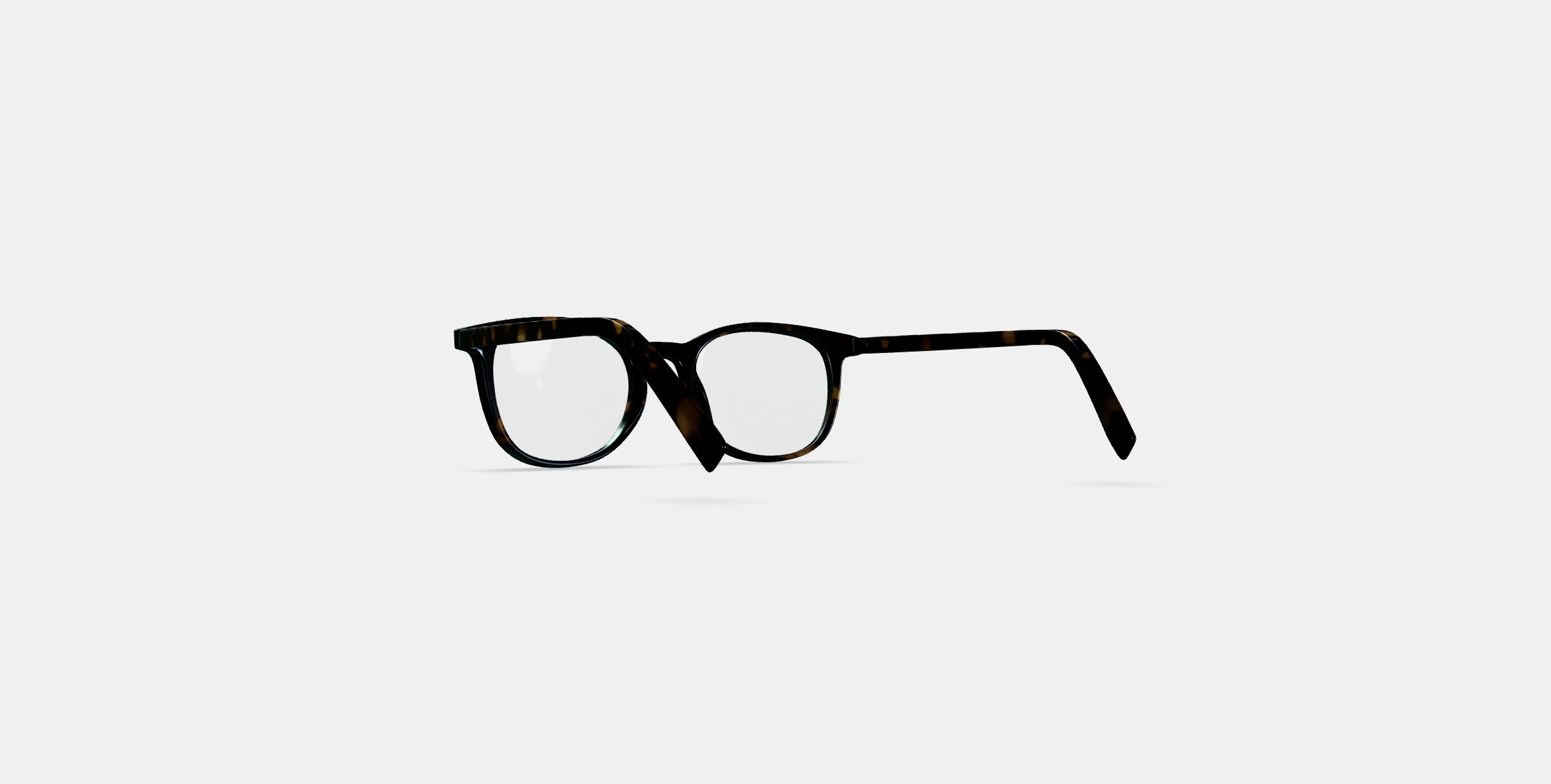 Durand Low Bridge Fit Eyeglasses in Whiskey Tortoise 3D model_16