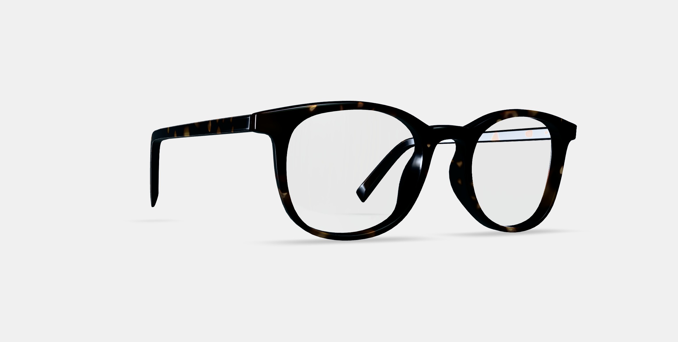 Durand Low Bridge Fit Eyeglasses in Whiskey Tortoise 3D model_9