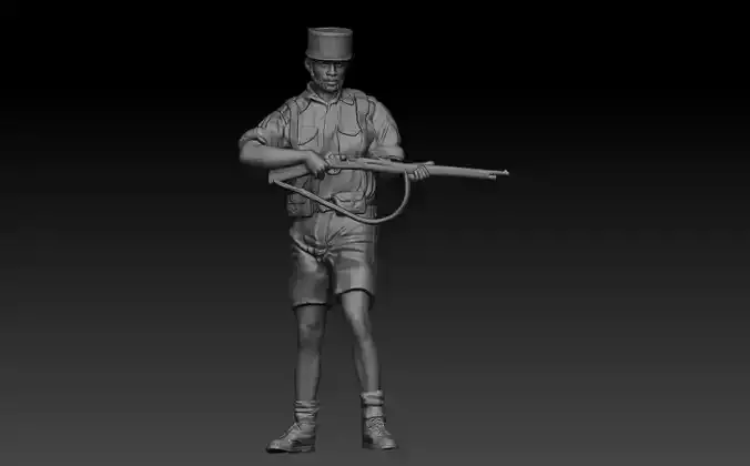 SOLDADO FRANCES LEGION EXTRANJERA EN AFRIKA 3D print model