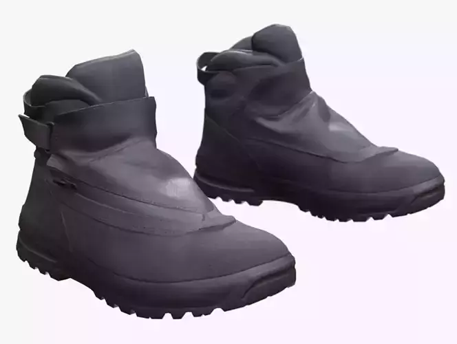 Winter Boots 132 - All MH Bodies - UE5 Skeletons - Rigged Low-poly 3D model