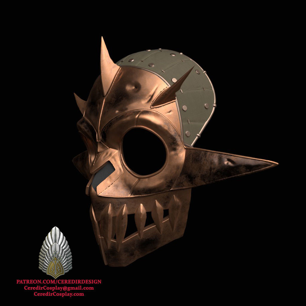 Gaudrim Helmet Rings of power 3D DIGITAL DOWNLOAD 3D print model_2