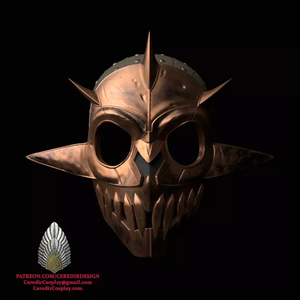 Gaudrim Helmet Rings of power 3D DIGITAL DOWNLOAD 3D print model_0