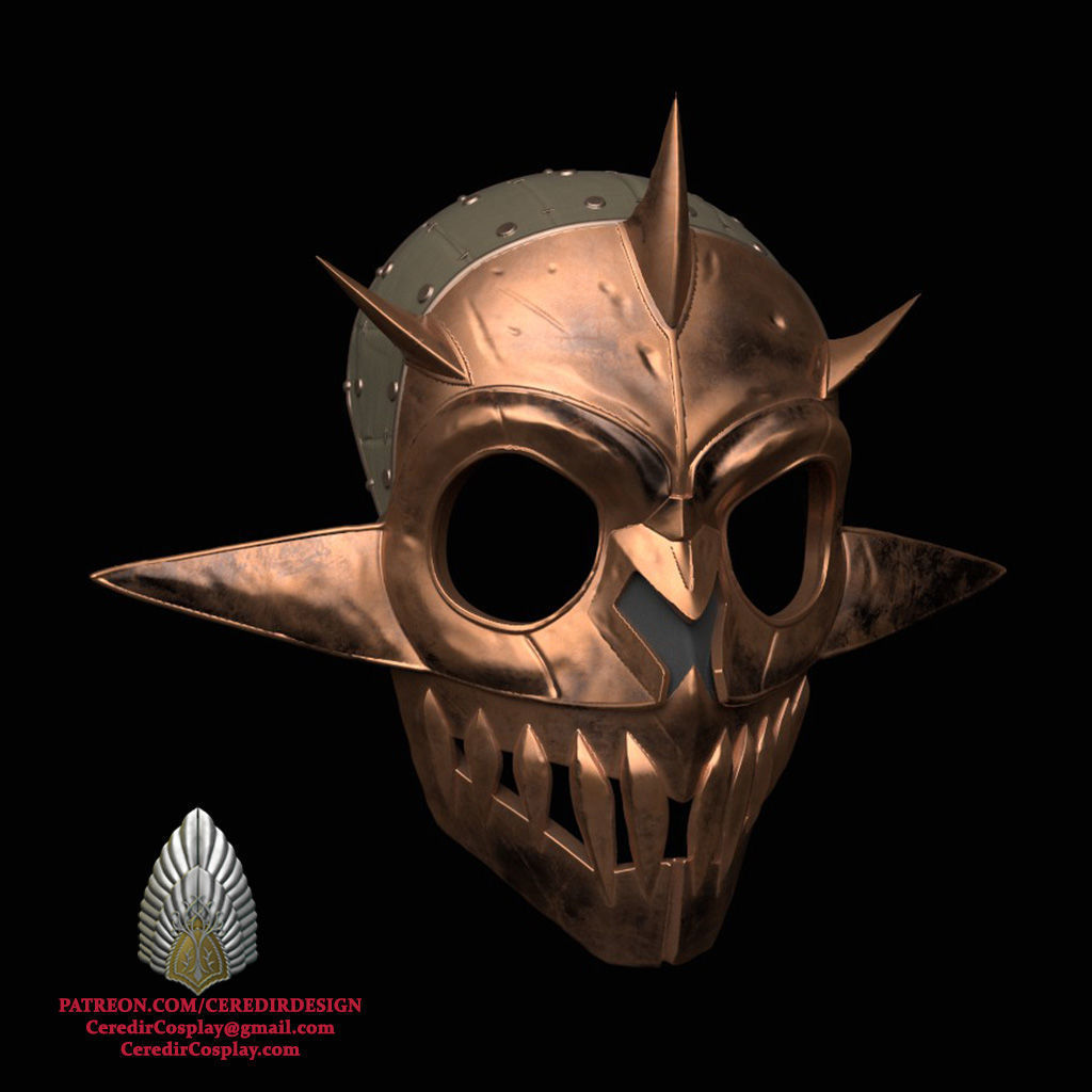 Gaudrim Helmet Rings of power 3D DIGITAL DOWNLOAD 3D print model_3