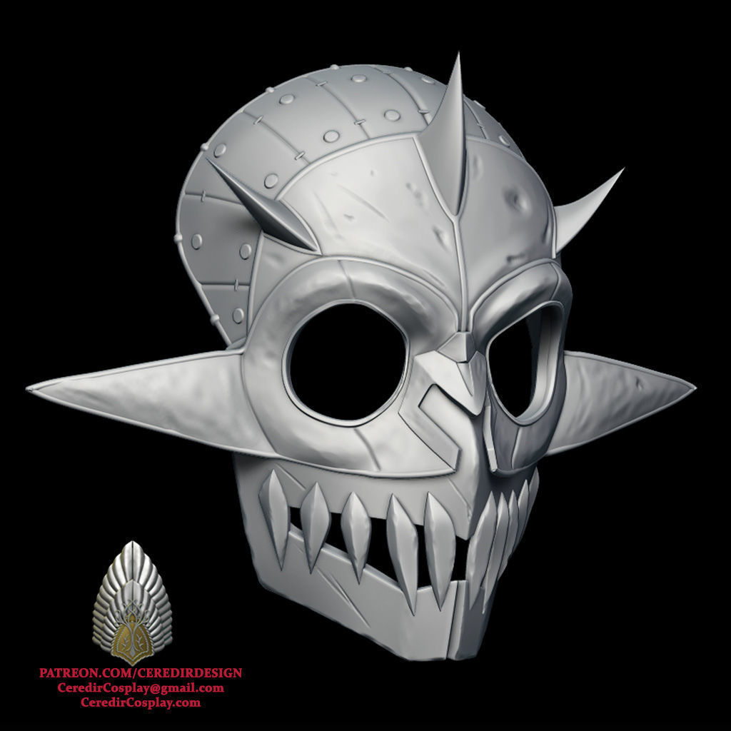 Gaudrim Helmet Rings of power 3D DIGITAL DOWNLOAD 3D print model_5