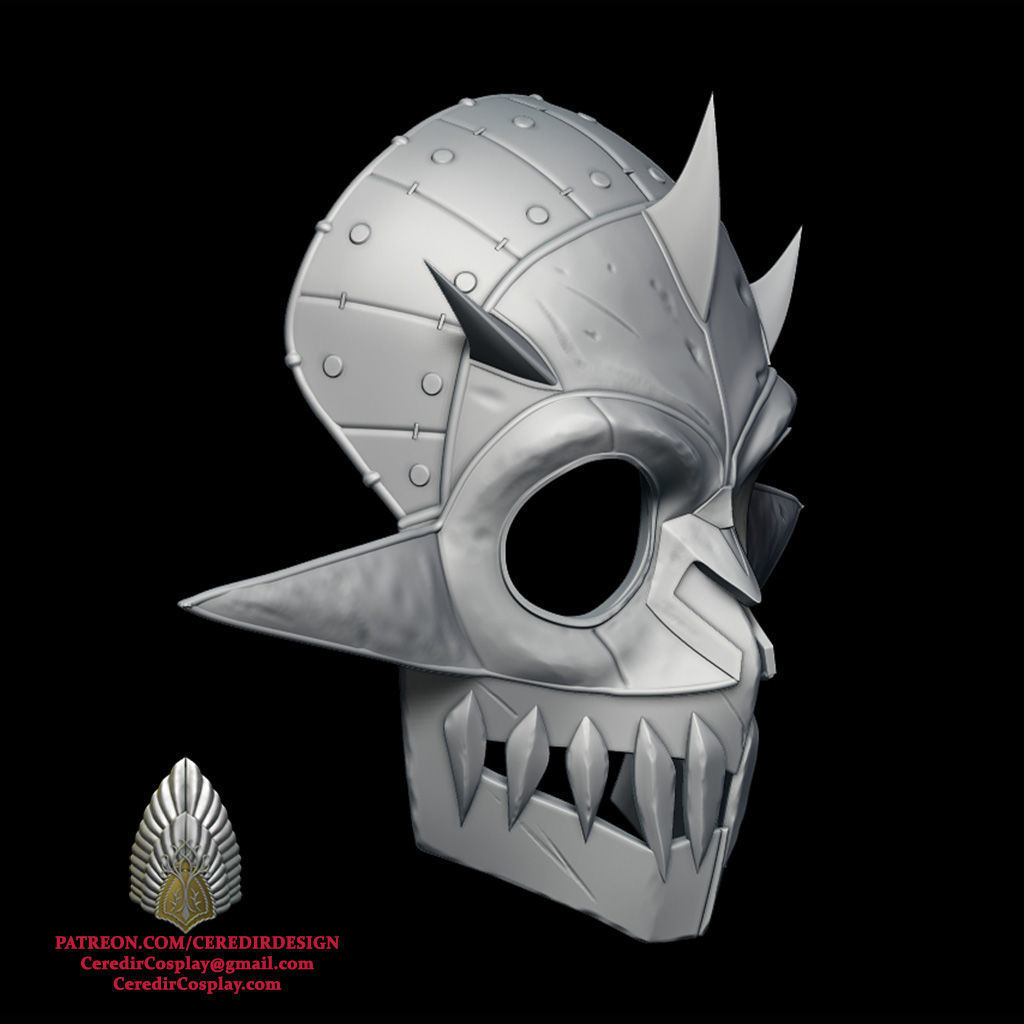 Gaudrim Helmet Rings of power 3D DIGITAL DOWNLOAD 3D print model_4
