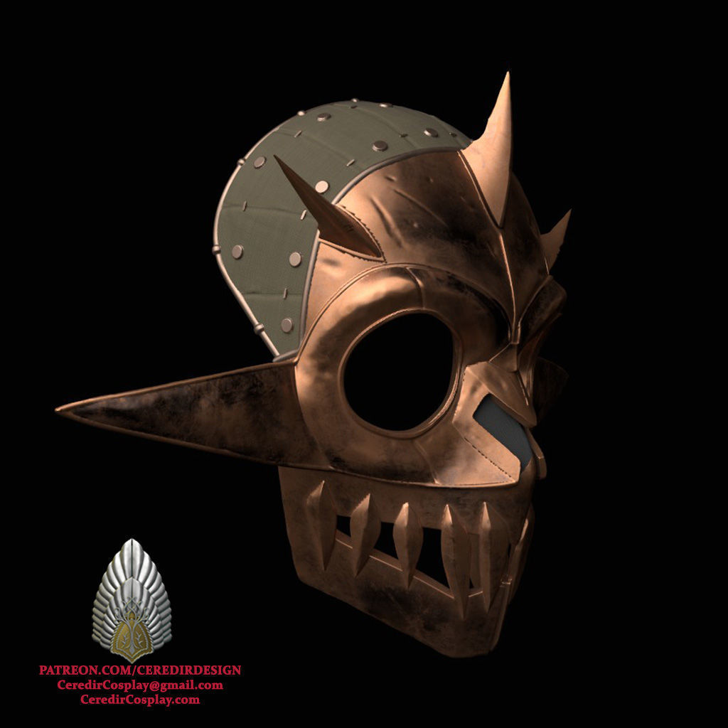 Gaudrim Helmet Rings of power 3D DIGITAL DOWNLOAD 3D print model_1