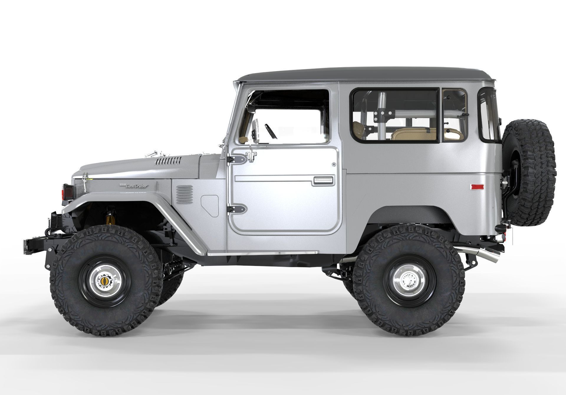 Toyota Fj40 1980 Custom Desing OBJ 3D model_1