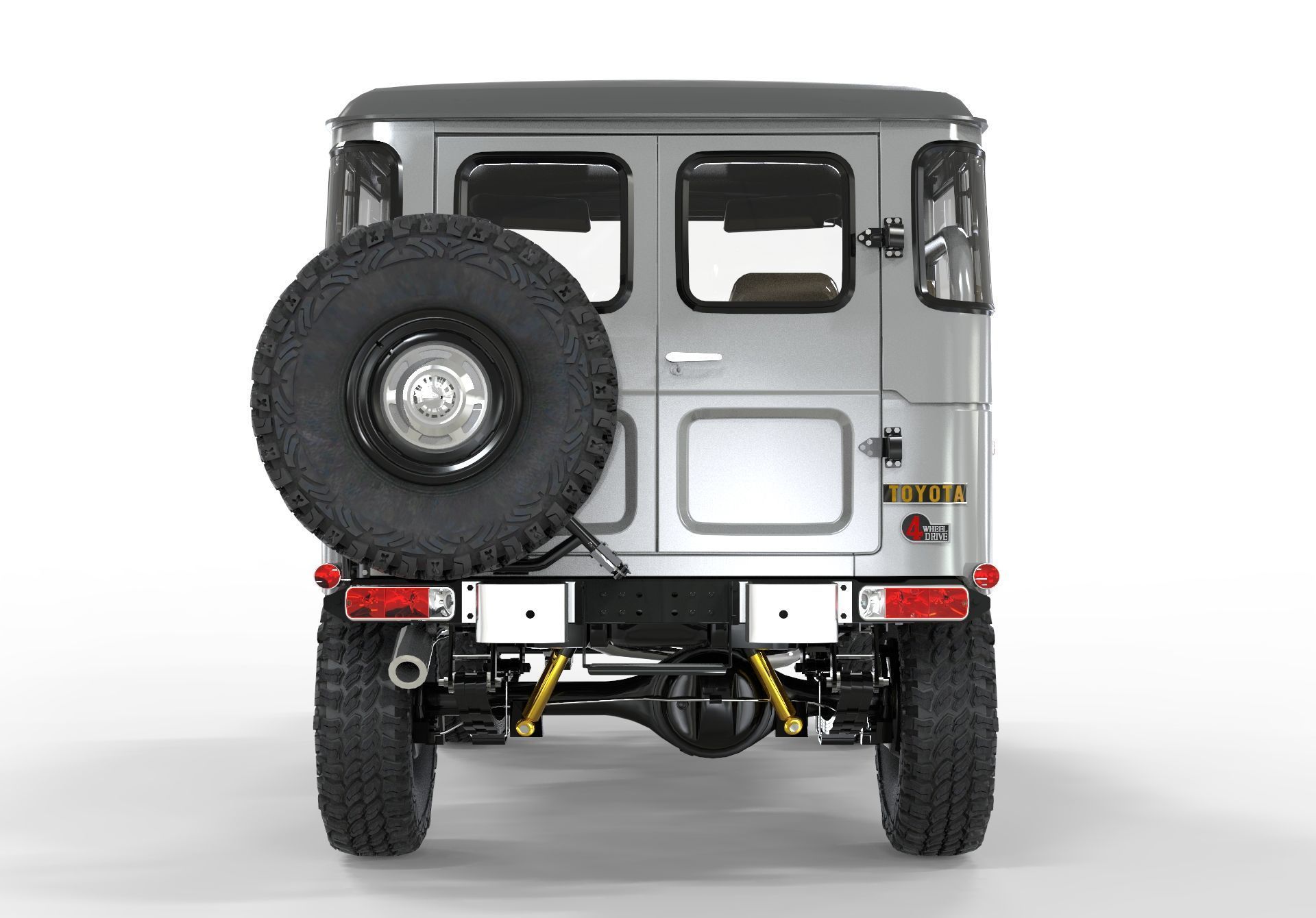 Toyota Fj40 1980 Custom Desing OBJ 3D model_3