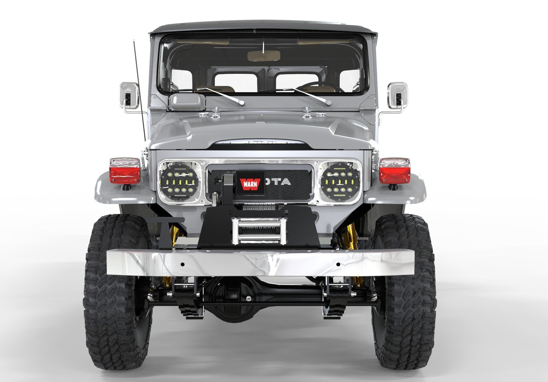 Toyota Fj40 1980 Custom Desing OBJ 3D model_4