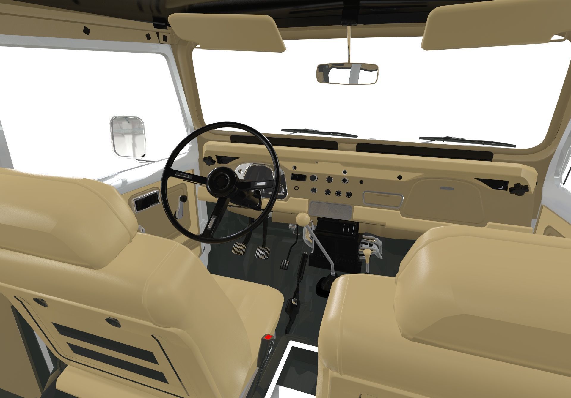 Toyota Fj40 1980 Custom Desing OBJ 3D model_7