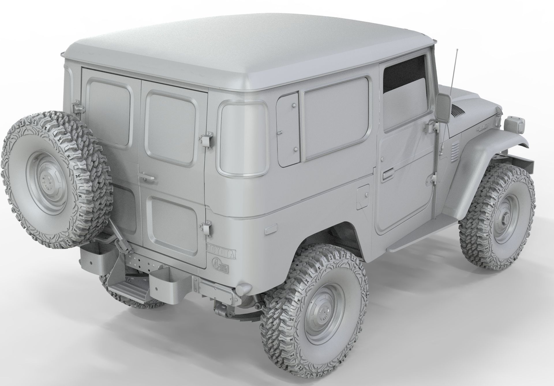 Toyota Fj40 1980 Custom Desing OBJ 3D model_17