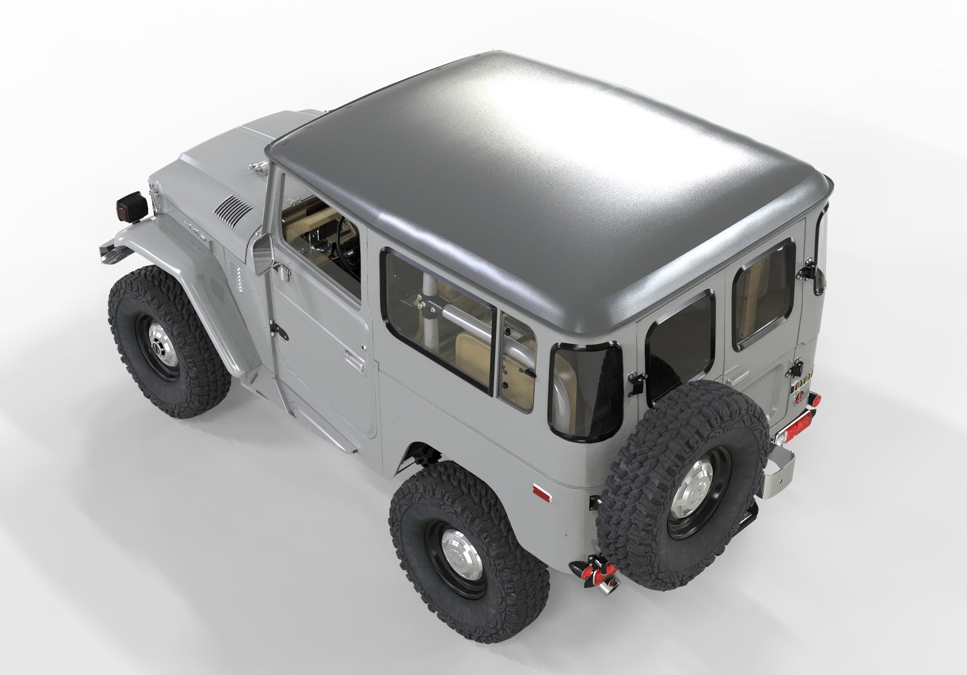 Toyota Fj40 1980 Custom Desing OBJ 3D model_5