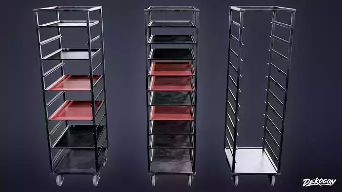 RESTAURANT - Food Stand Rolling 01 - LOW POLY AND NANITE