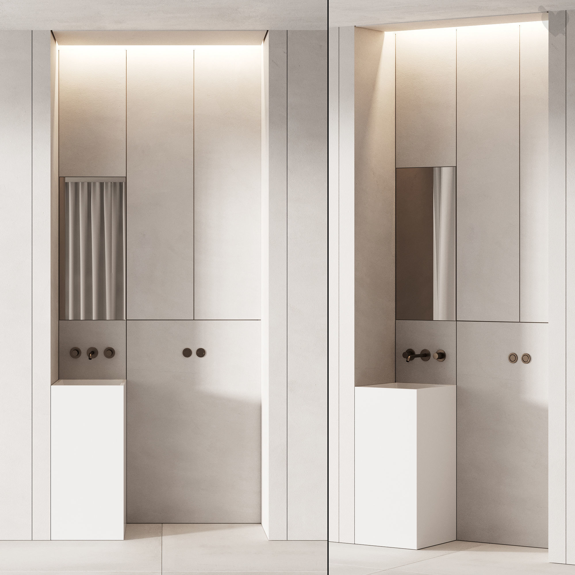 486 bathroom furniture 10 mini modular wc in 2 options 3D model_4