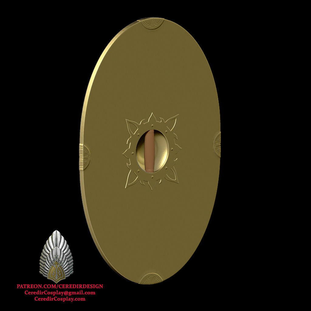 Theoden Shield lord of the rings 3D DIGITAL DOWNLOAD 3D print model_4