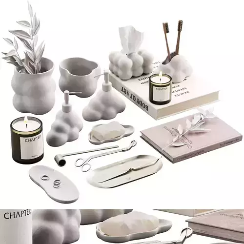 487 bathroom decorative set 03 cloud accessories 01