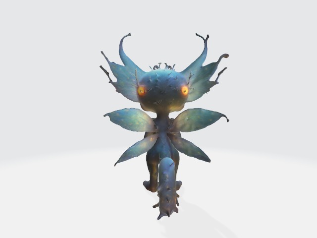 Fantasy creature 3D model_2