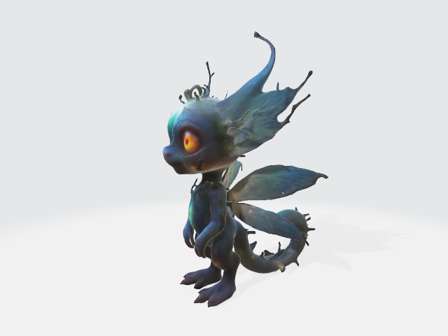 Fantasy creature 3D model_1