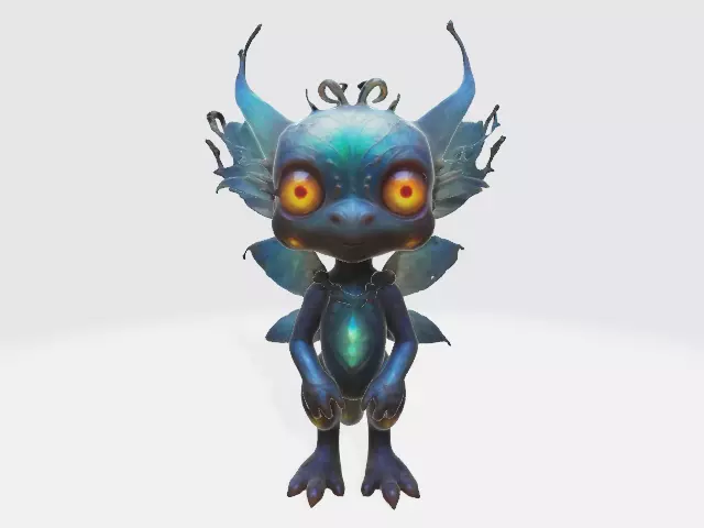 Fantasy creature 3D model_0