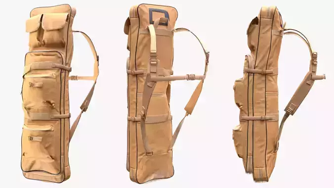 Tactical Bag 127 - All MH Bodies - UE5 Skeletons - Rigged Low-poly 3D model