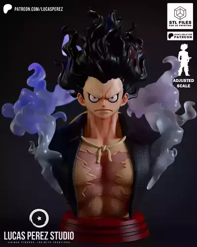 LUFFY  SNAKEMAN BUSTO 3D print model
