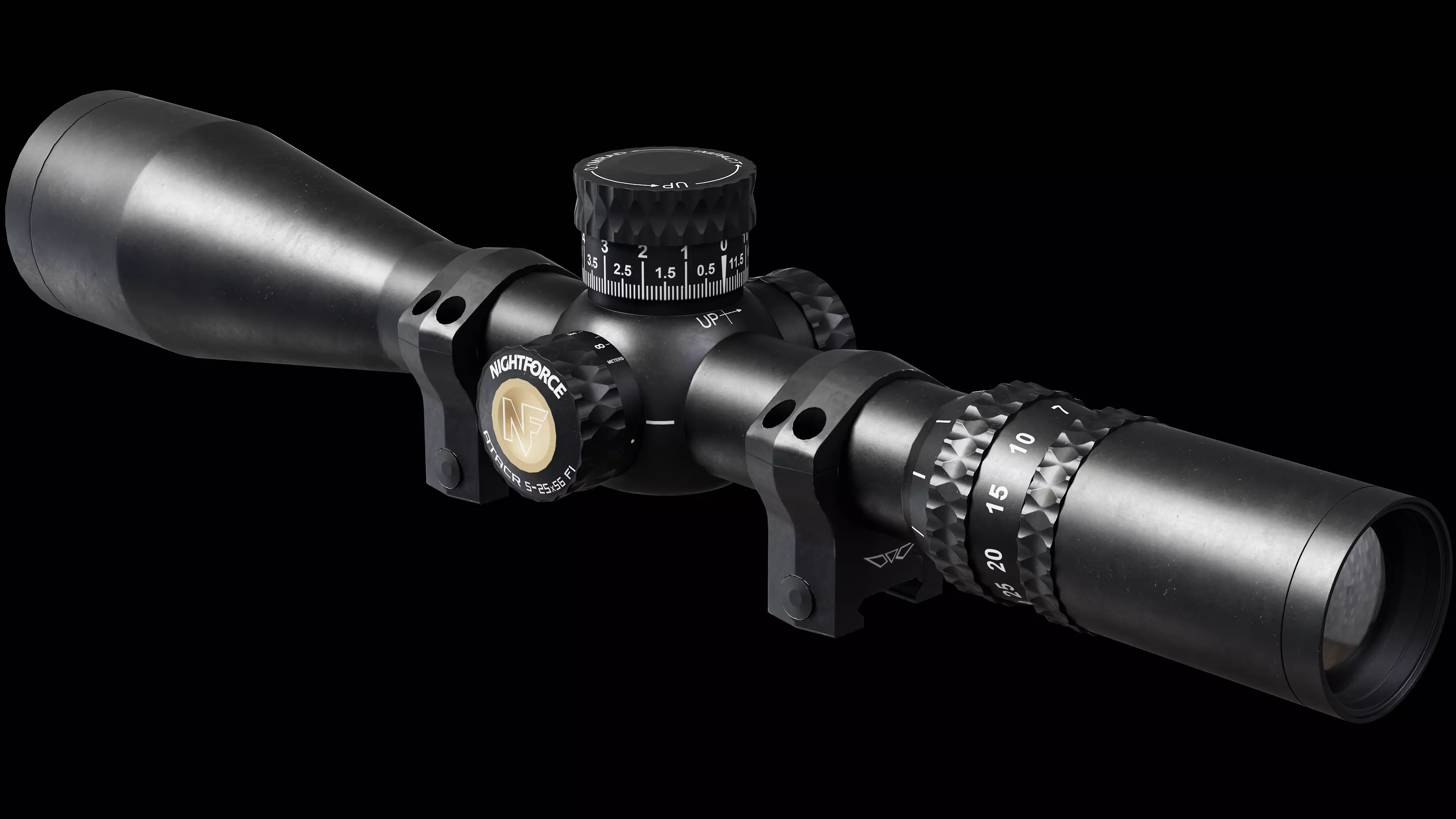 Nightforce ATACR 7-35x54mm F1 Low-poly 3D model_0