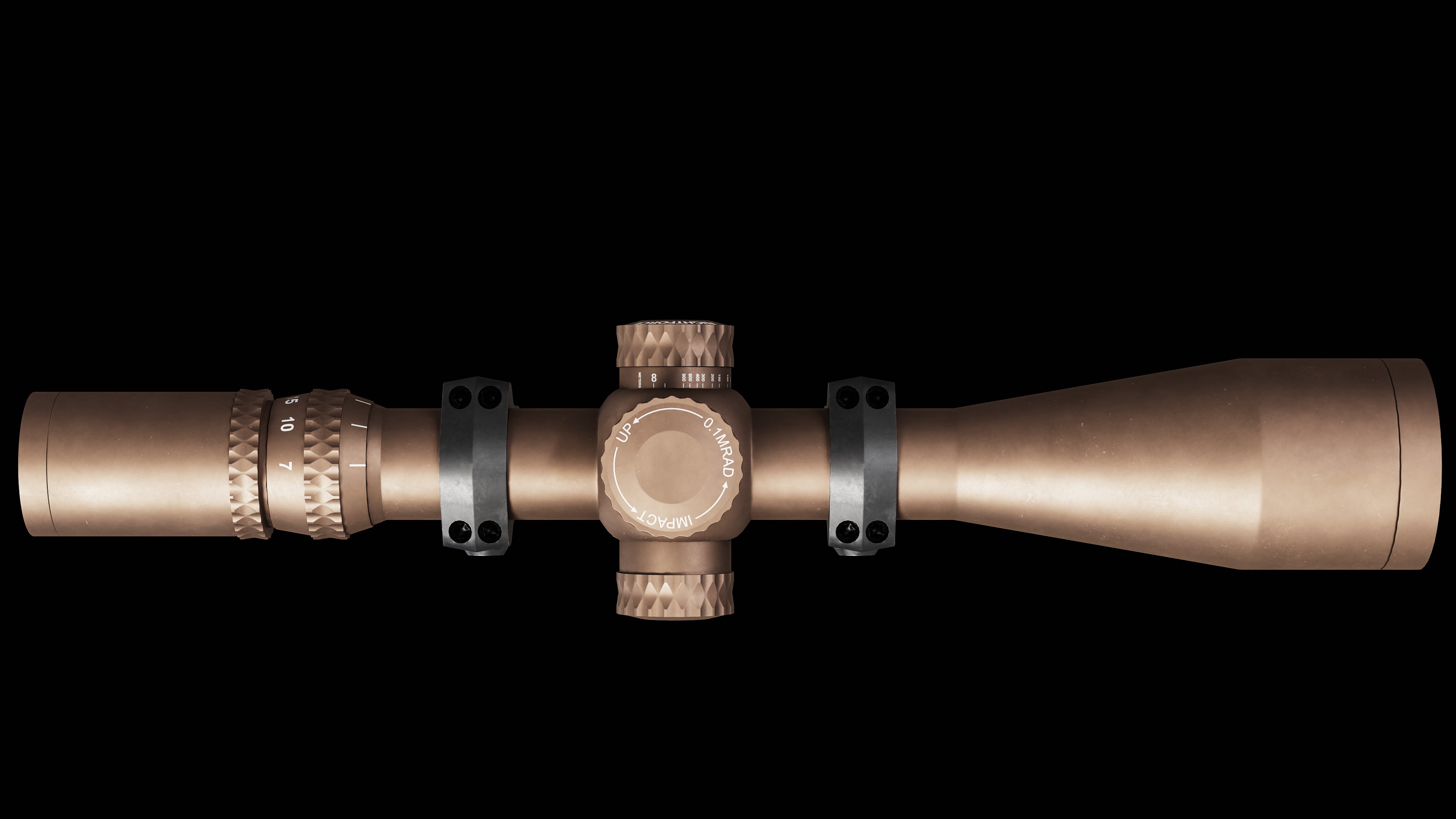 Nightforce ATACR 7-35x54mm F1 Low-poly 3D model_12