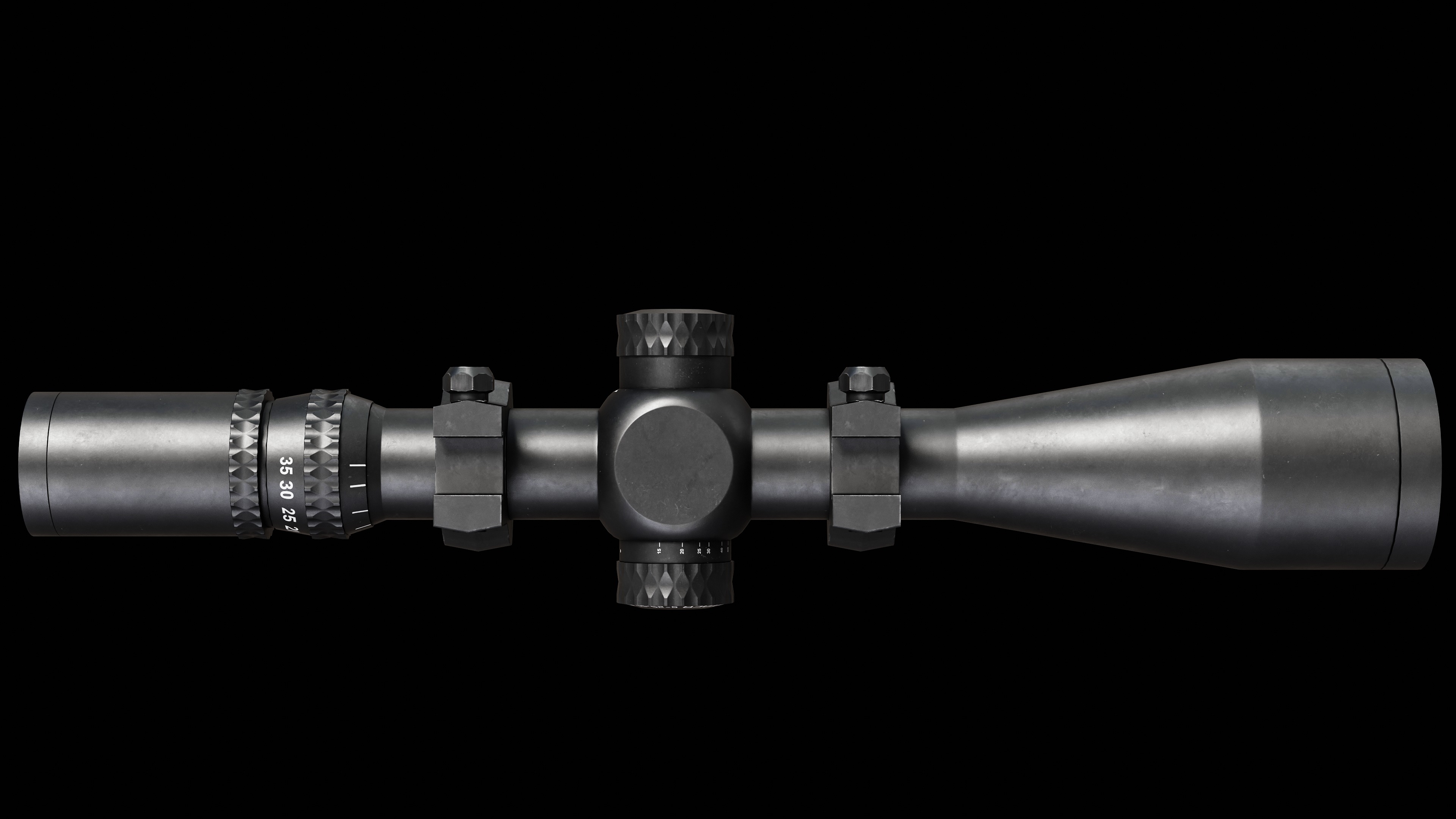 Nightforce ATACR 7-35x54mm F1 Low-poly 3D model_14