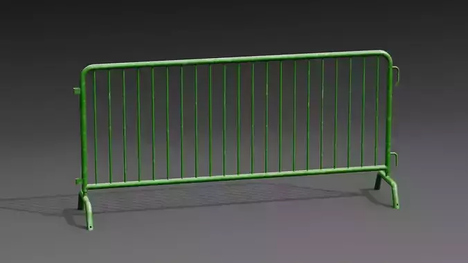 Steel Barrier PBR Game-Ready