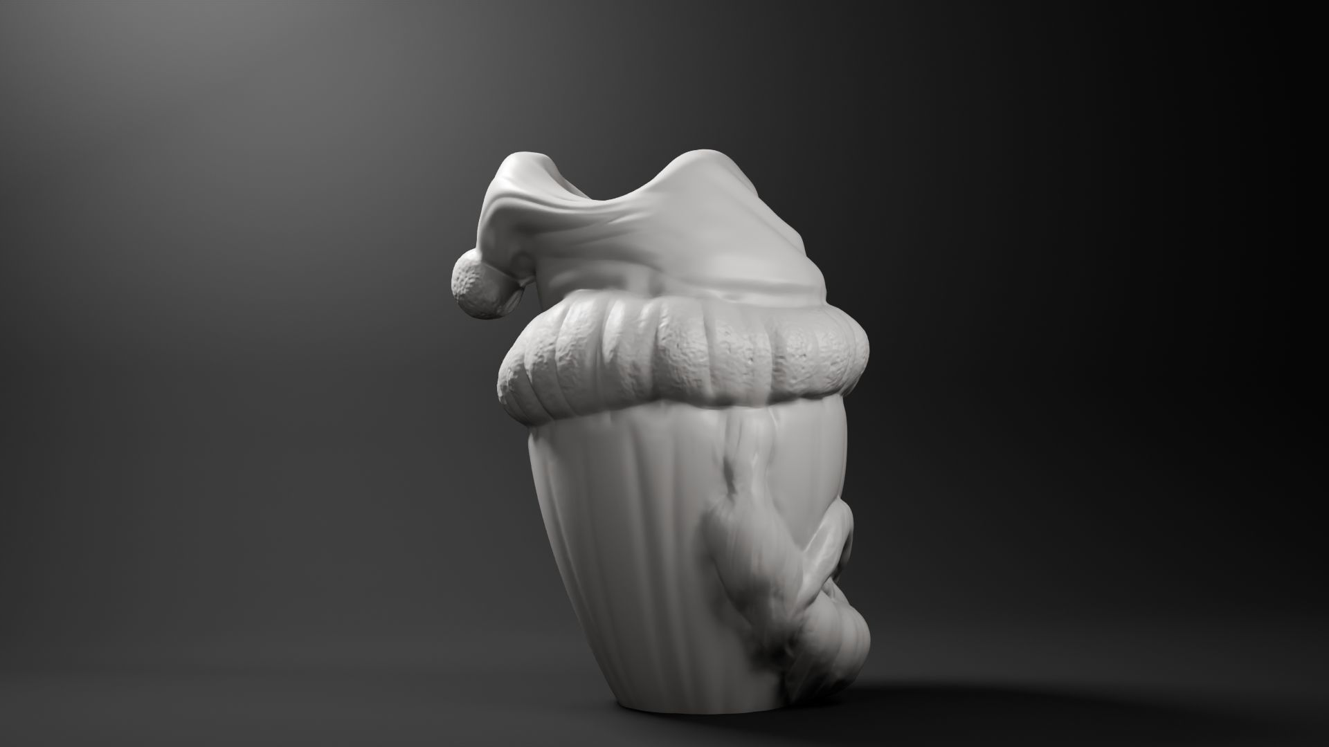 Santa Printable Gamepad Holder 3D print model_3