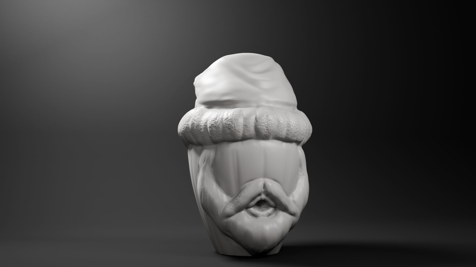 Santa Printable Gamepad Holder 3D print model_1