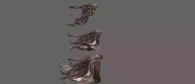 Female hair sculptures 3