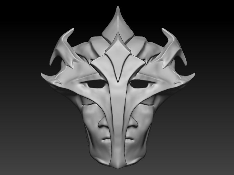 Viktor Arcane and Game Mask 3D print model_1